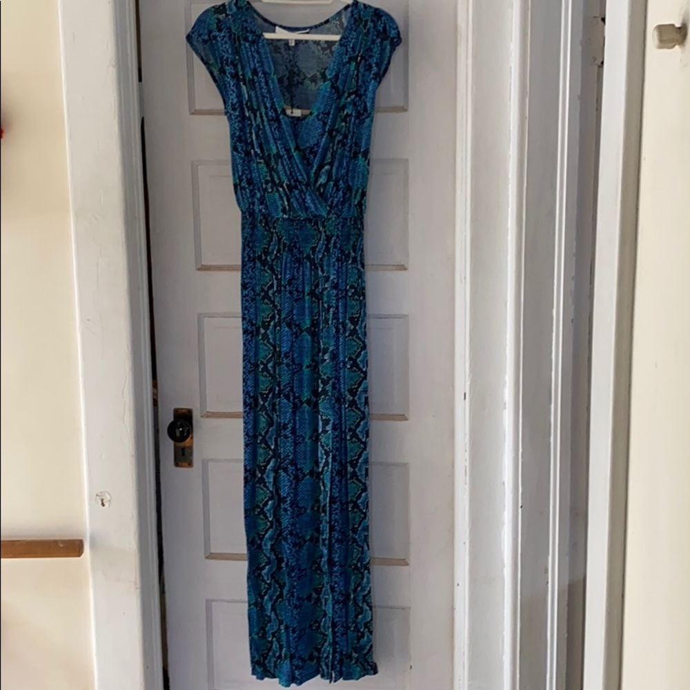 Tracy Reese Snake Print Maxi